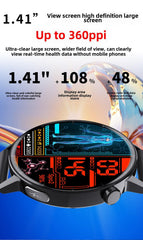 1.41-inch Health Smartwatch Fitness Tracker And Heart Rate-blood Oxygen-blood Pressure-sleep Monitor