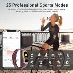 Fitness Tracker With 24 7 Heart Rate Blood Oxygen Sleep Monitor IP68 Waterproof For Women Men