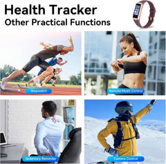 Fitness Tracker With 24 7 Heart Rate Blood Oxygen Sleep Monitor IP68 Waterproof For Women Men