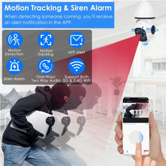 PTZ Security Monitoring Camera With Bidirectional Audio Full-color Night Vision Floodlight