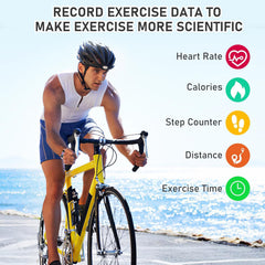 Fitness Tracker With 24 7 Heart Rate Blood Oxygen Sleep Monitor IP68 Waterproof For Women Men